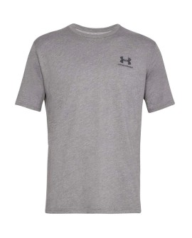 Koszulka męska z krótkim rękawem Under Armour Sportstyle Left Chest SS szary melanż 1326799 036 M
