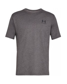 Under Armour Sportstyle Left Chest Koszulka Wycięcie pod szyją Krótki rękaw Bawełna, Poliester