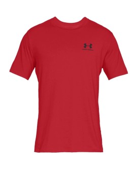 Koszulka męska Under Armour Sportstyle Left Chest SS czerwona 1326799 600 S