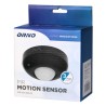 PIR motion sensor 230V 50Hz, 6m, max. 1200W, czarny, ORNO, 360°, IP20, podczerwień, EOL