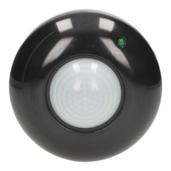 PIR motion sensor 230V 50Hz, 6m, max. 1200W, czarny, ORNO, 360°, IP20, podczerwień, EOL