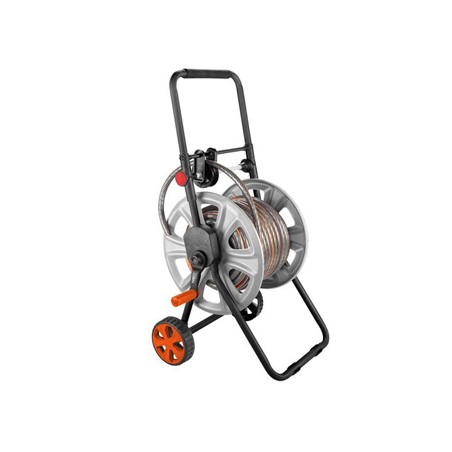 NEO TOOLS Wózek na wąż ogrodowy z prowadnicą do 60m 1/2" lub 20m 3/4", szaro-czarny, 15-792