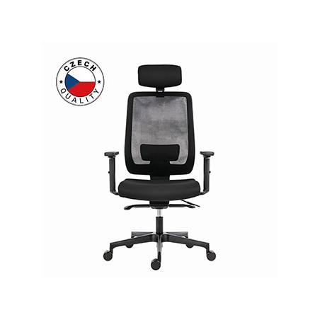 Powerton ERGO LUCIE Ergonomiczny fotel biurowy, Czarny