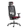Powerton ERGO LUCIE Ergonomiczny fotel biurowy, Czerwony