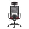 Powerton ERGO LUCIE Ergonomiczny fotel biurowy, Czerwony