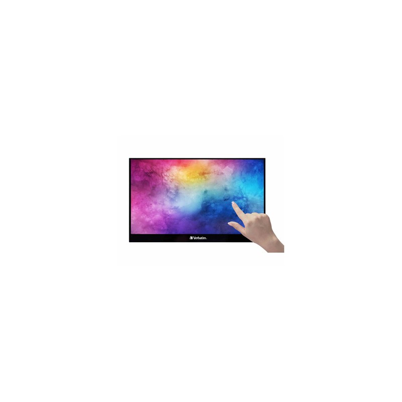 Verbatim monitor przenośny dotykowy, PMT-17, 17.3", Full HD (1920x1080), 60Hz, czarny