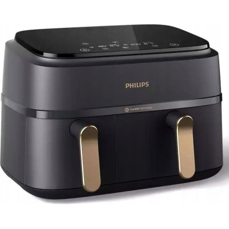 Frytownica beztłuszczowa PHILIPS Ovi Dual Basket NA352/00 NA352/00 (9l /2750W /Czarny )