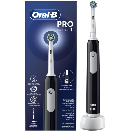 Szczoteczka rotacyjna ORAL-B Pro 1 Czarny Czarno-biały (8700216022101)