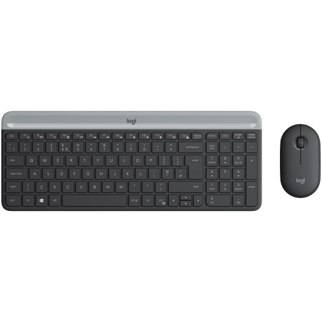 LOGITECH 920-009204 Logitech klawiatura bezprzewodowa + mysz MK470, Graphite, US