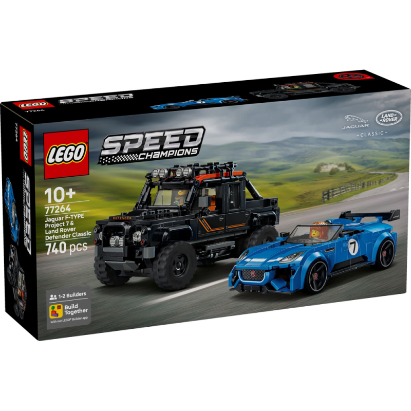 LEGO Speed Champions Jaguar Project 7 i Land Rover Defender 77264