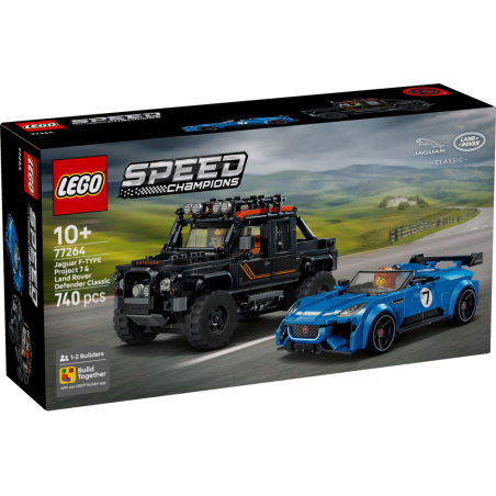 LEGO Speed Champions Jaguar Project 7 i Land Rover Defender 77264