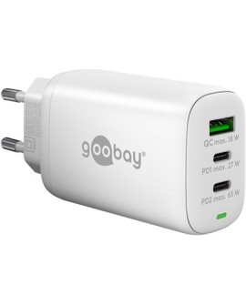 Wieloportowa szybka ładowarka Goobay USB-C PD GaN (65 W) | 65408