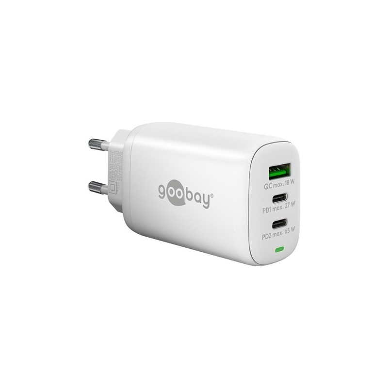 Wieloportowa szybka ładowarka Goobay USB-C PD GaN (65 W) | 65408