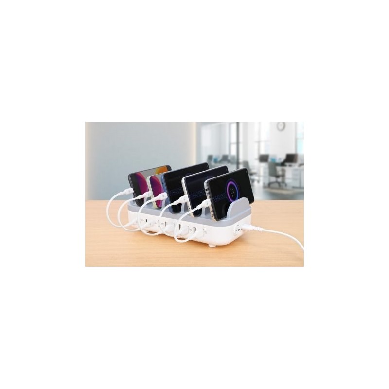 MANHATTAN 10-PORTOWA STACJA ŁADUJĄCA USB 120W 3X U