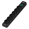 Listwa przeciwprzepięciowa Ever OPTIMA 1,5m (6 x UTE 10 A kolor czarny) (T/LZ08-OPT015/0000)