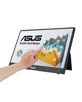 ASUS ZenScreen MB16AMTR monitor komputerowy 39,6 cm (15.6") 1920 x 1080 px Full HD LCD Ekran dotykowy Czarny