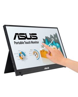 ASUS ZenScreen MB16AMTR monitor komputerowy 39,6 cm (15.6") 1920 x 1080 px Full HD LCD Ekran dotykowy Czarny