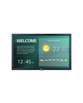 LG 22SM3G-B Digital signage display 54,6 cm (21.5') IPS Wi-Fi 250 cd/m2 Full HD Czarny Procesor wbudowany 16/7