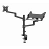 Gembird MA-DA-04 uchwyt / stojak do monitorów 81,3 cm (32") Czarny Biurko