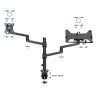 Gembird MA-DA-04 uchwyt / stojak do monitorów 81,3 cm (32") Czarny Biurko