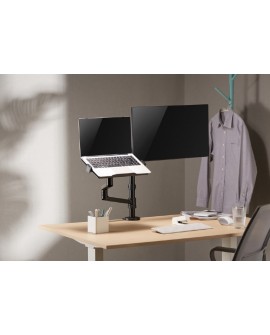 Gembird MA-DA-04 uchwyt / stojak do monitorów 81,3 cm (32") Czarny Biurko