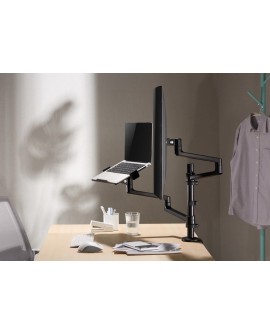 Gembird MA-DA-04 uchwyt / stojak do monitorów 81,3 cm (32") Czarny Biurko