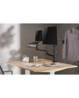 Gembird MA-DA-04 uchwyt / stojak do monitorów 81,3 cm (32") Czarny Biurko