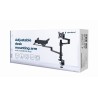 Gembird MA-DA-04 uchwyt / stojak do monitorów 81,3 cm (32") Czarny Biurko