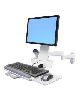 Ergotron 200 SERIES COMBO ARM (WHITE)/LCD TO 24IN MAX 8.2KG