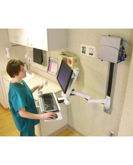 Ergotron 200 SERIES COMBO ARM (WHITE)/LCD TO 24IN MAX 8.2KG