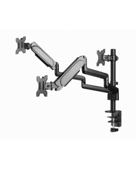 GEMBIRD BIURKOWE REGULOWANE RAMIĘ/UCHWYT NA 3 MONITORY 17-27, VESA 100X100MM, DO 7 KG
