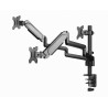 GEMBIRD BIURKOWE REGULOWANE RAMIĘ/UCHWYT NA 3 MONITORY 17-27, VESA 100X100MM, DO 7 KG
