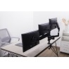 GEMBIRD BIURKOWE REGULOWANE RAMIĘ/UCHWYT NA 3 MONITORY 17-27, VESA 100X100MM, DO 7 KG
