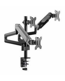 GEMBIRD BIURKOWE REGULOWANE RAMIĘ/UCHWYT NA 3 MONITORY 17-27, VESA 100X100MM, DO 7 KG
