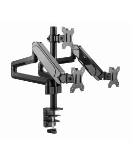 GEMBIRD BIURKOWE REGULOWANE RAMIĘ/UCHWYT NA 3 MONITORY 17-27, VESA 100X100MM, DO 7 KG