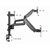 GEMBIRD BIURKOWE REGULOWANE RAMIĘ/UCHWYT NA 3 MONITORY 17-27, VESA 100X100MM, DO 7 KG