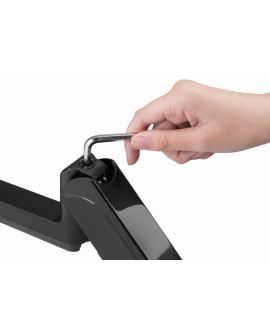 GEMBIRD BIURKOWE REGULOWANE RAMIĘ/UCHWYT NA 3 MONITORY 17-27, VESA 100X100MM, DO 7 KG