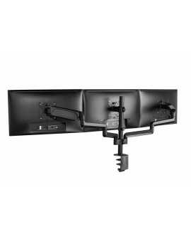 GEMBIRD BIURKOWE REGULOWANE RAMIĘ/UCHWYT NA 3 MONITORY 17-27, VESA 100X100MM, DO 7 KG