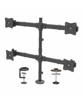 StarTech.com ARMQUAD uchwyt / stojak do monitorów 68,6 cm (27") Biurko Czarny