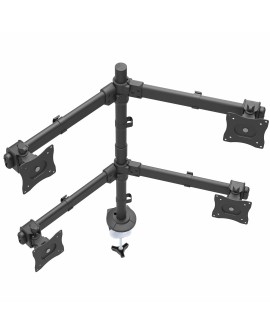 StarTech.com ARMQUAD uchwyt / stojak do monitorów 68,6 cm (27") Biurko Czarny
