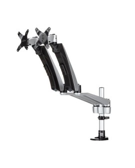 StarTech.com ARMDUAL30 uchwyt / stojak do monitorów 76,2 cm (30") Biurko Czarny, Srebrny
