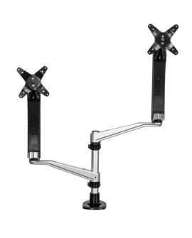 StarTech.com ARMDUAL30 uchwyt / stojak do monitorów 76,2 cm (30") Biurko Czarny, Srebrny