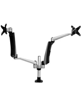 StarTech.com ARMDUAL30 uchwyt / stojak do monitorów 76,2 cm (30") Biurko Czarny, Srebrny