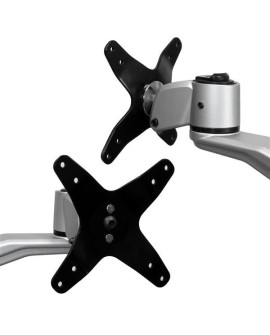 StarTech.com ARMDUAL30 uchwyt / stojak do monitorów 76,2 cm (30") Biurko Czarny, Srebrny