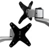 StarTech.com ARMDUAL30 uchwyt / stojak do monitorów 76,2 cm (30") Biurko Czarny, Srebrny