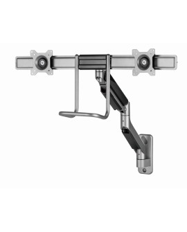 GEMBIRD ŚCIENNE REGULOWANE RAMIĘ/UCHWYT NA 2 MONITORY 17-32, VESA 100X100MM, DO 8 KG