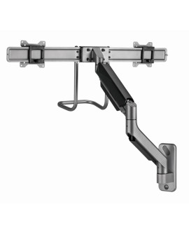 GEMBIRD ŚCIENNE REGULOWANE RAMIĘ/UCHWYT NA 2 MONITORY 17-32, VESA 100X100MM, DO 8 KG