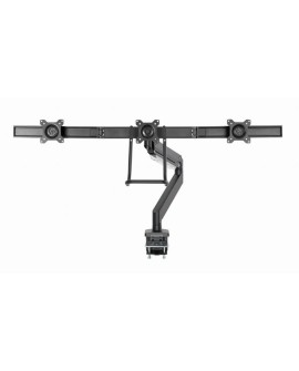 GEMBIRD BIURKOWE REGULOWANE RAMIĘ/UCHWYT NA 3 MONITORY 17-27, VESA 100X100MM, DO 6 KG
