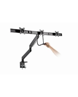 GEMBIRD BIURKOWE REGULOWANE RAMIĘ/UCHWYT NA 3 MONITORY 17-27, VESA 100X100MM, DO 6 KG