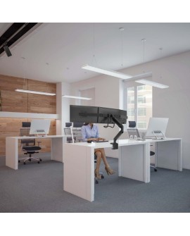 GEMBIRD BIURKOWE REGULOWANE RAMIĘ/UCHWYT NA 3 MONITORY 17-27, VESA 100X100MM, DO 6 KG